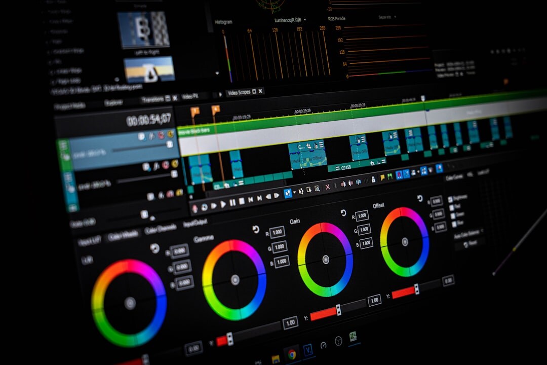 video editing software interface