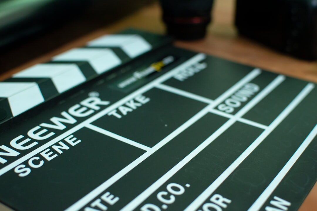 filmmaker reviewing video clips