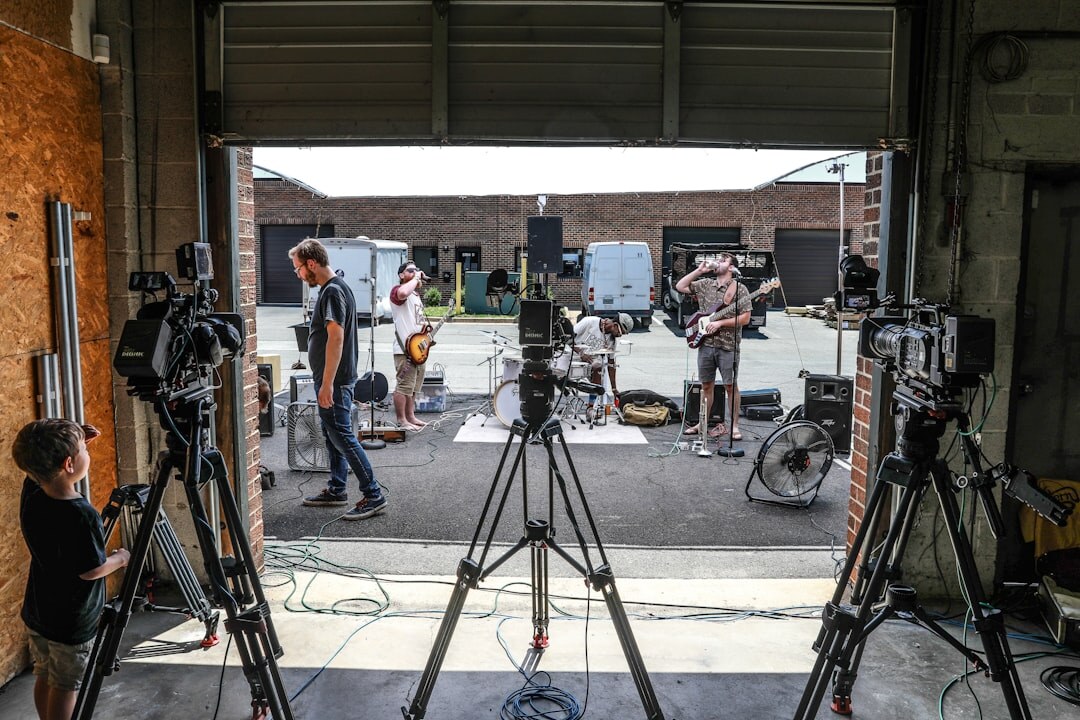 modern film set