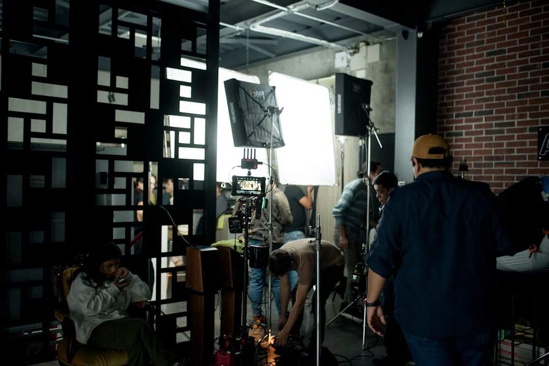 diverse film crew