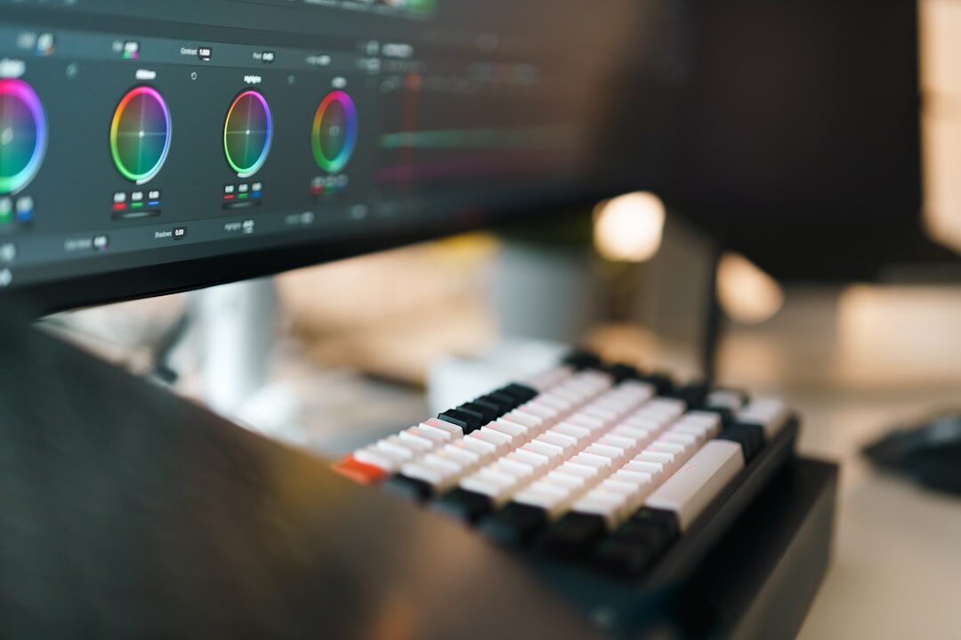 color grading software interface