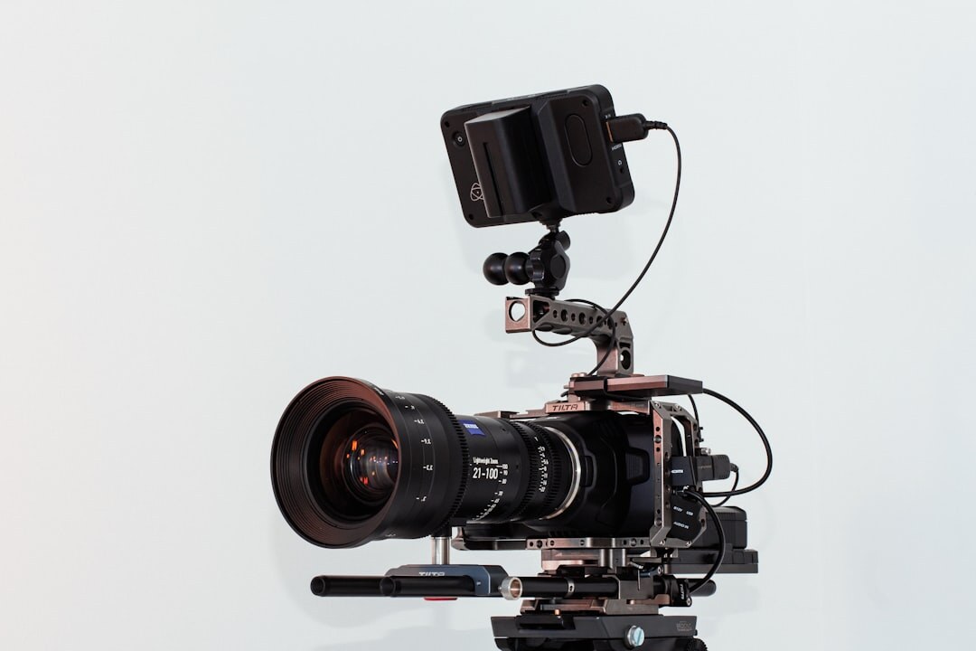 beginner filmmaker with camera